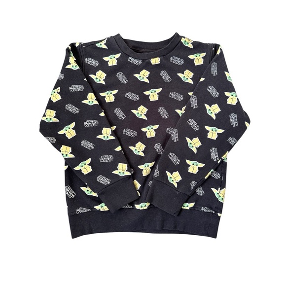 Star Wars Other - Star Wars Black Sweatshirt with Grogu/Yoda